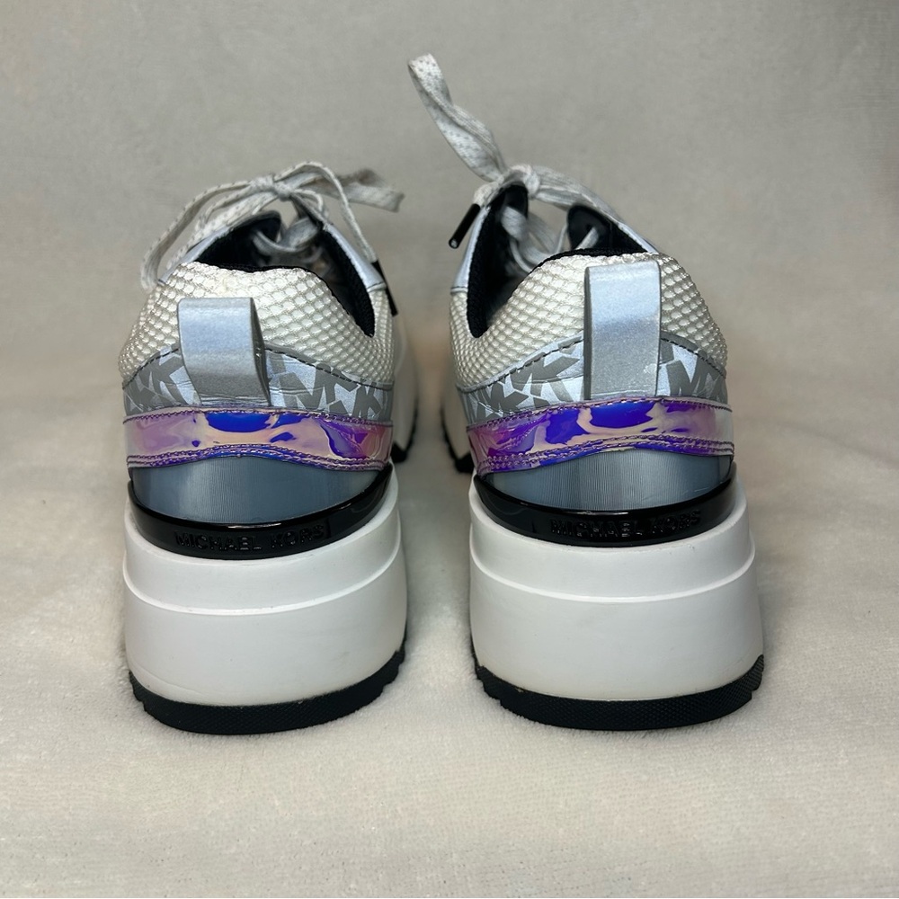 Michael Kors Ballard Women’s Training Shoes Sneakers in Optic White Size 8 - Picture 7 of 13
